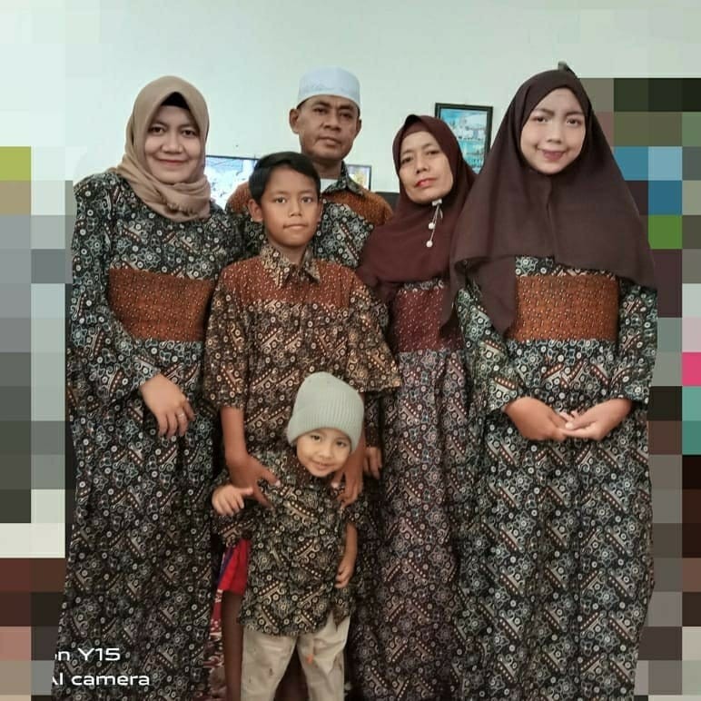 Batik Couple Keluarga Batik Jumbo Motif Mataram Pekalongan/atasan Wanita Kembang Langit/gamis Dewasa