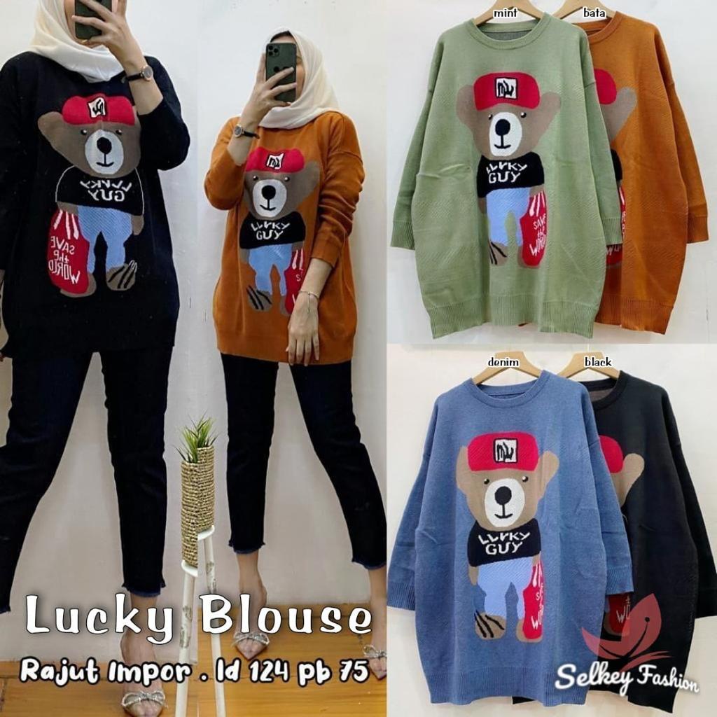 Sweater Kaos Rajut Wanita Remaja Kekinian Terbaru Switer Rajut Lengan Panjang