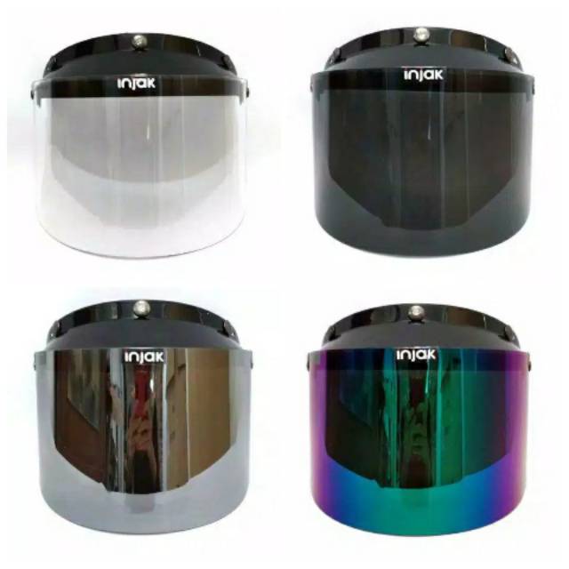 Kaca helm bogo flat / datar