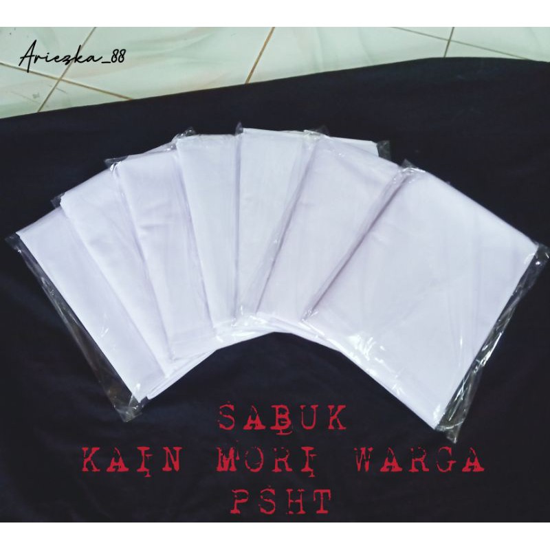 SABUK MORI WARGA PSHT PRIMISIMA | Sabuk Duplikat warga psht | sabuk kain mori psht