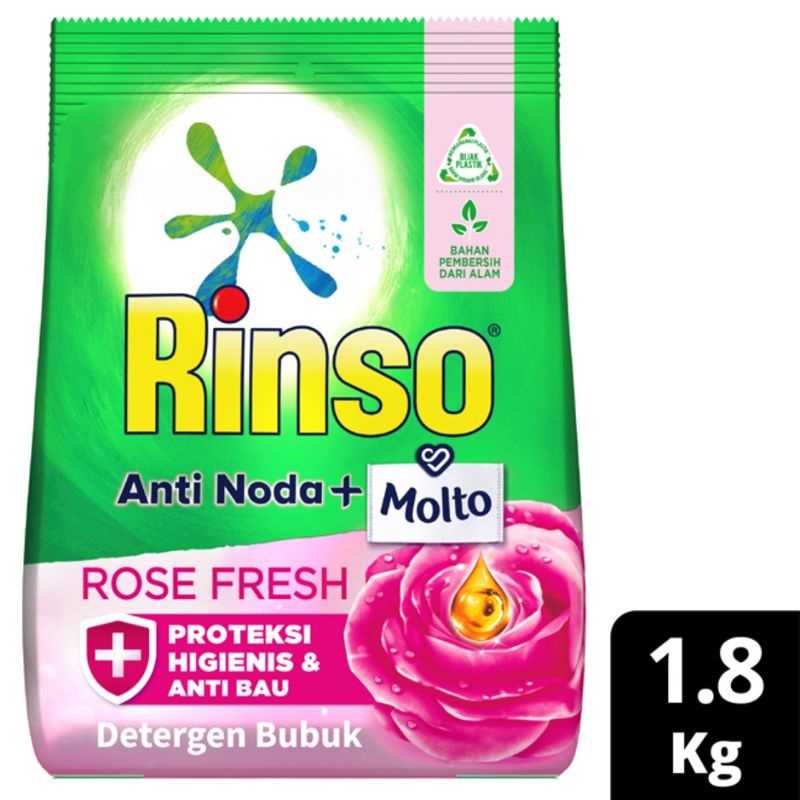 RINSO ANTI NODA MOLTO ROSE FRESH 1.8kg (PINK)