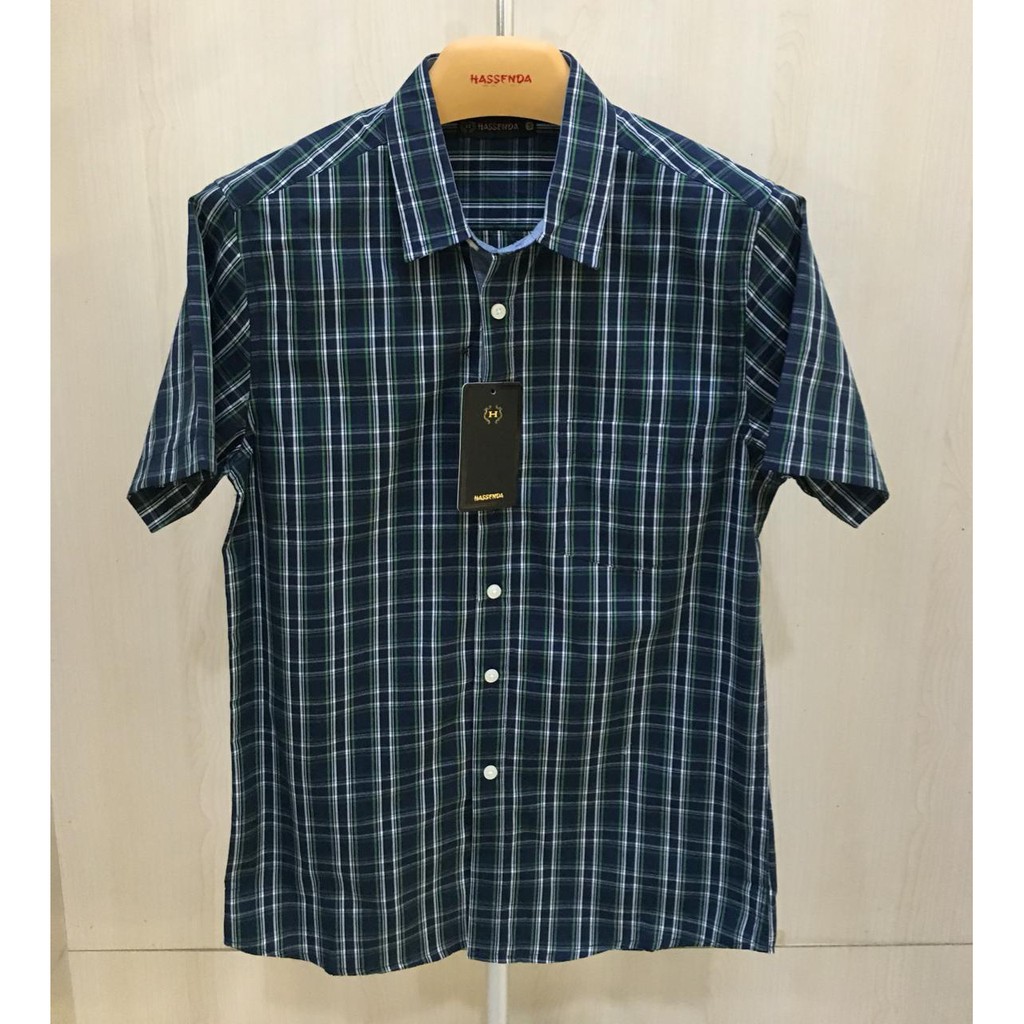 KEMEJA KOTAK PRIA HASSENDA / BAJU ATASAN HASSENDA MAN