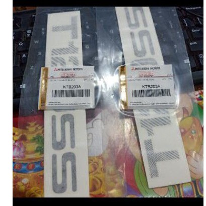 stiker T120 SS lama warna hitam ori KTB203A