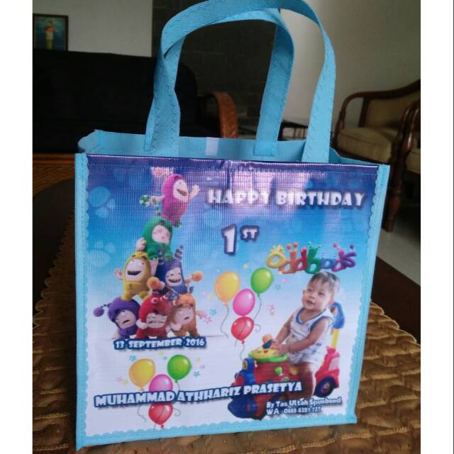 

Tas souvenir ultah oddbods uk 20*15*20