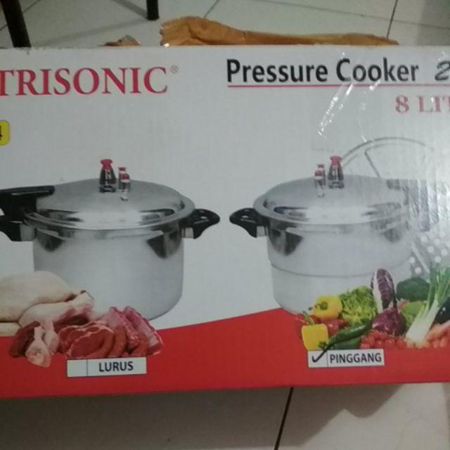 Presto Trisonic 8 Liter Panci Presto Bagus Dan Murah Safety Cover Lock