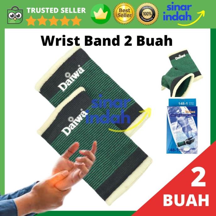 Wristband 2 Buah Tenis Wrist Support Wrist Band Hand Band Badminton