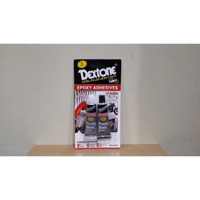 

Terlaris Lem Besi Campur Dextone 5 Menit 48Gr Terbatas