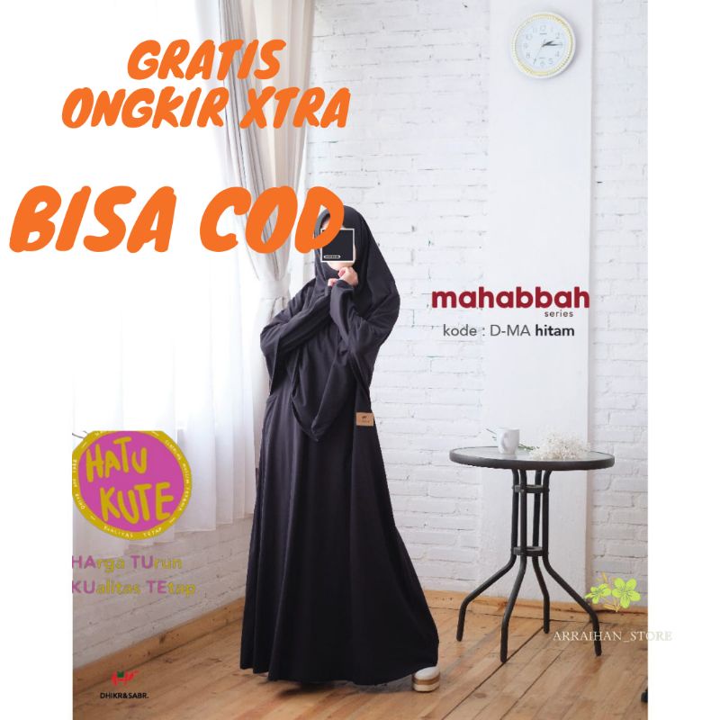 Gamis Terpopuler Dhikr And Sabr Mahabbah Series Hitam
