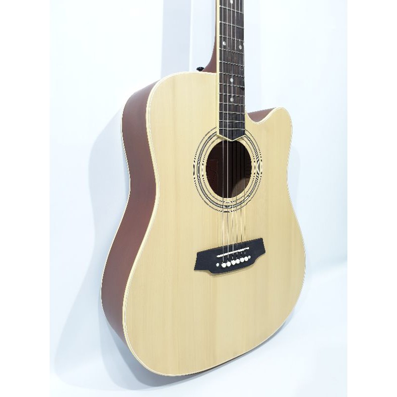 Gitar Akustik Merk Cole Clark Warna Natural Spruce Trusrod Senar String Murah Jakarta