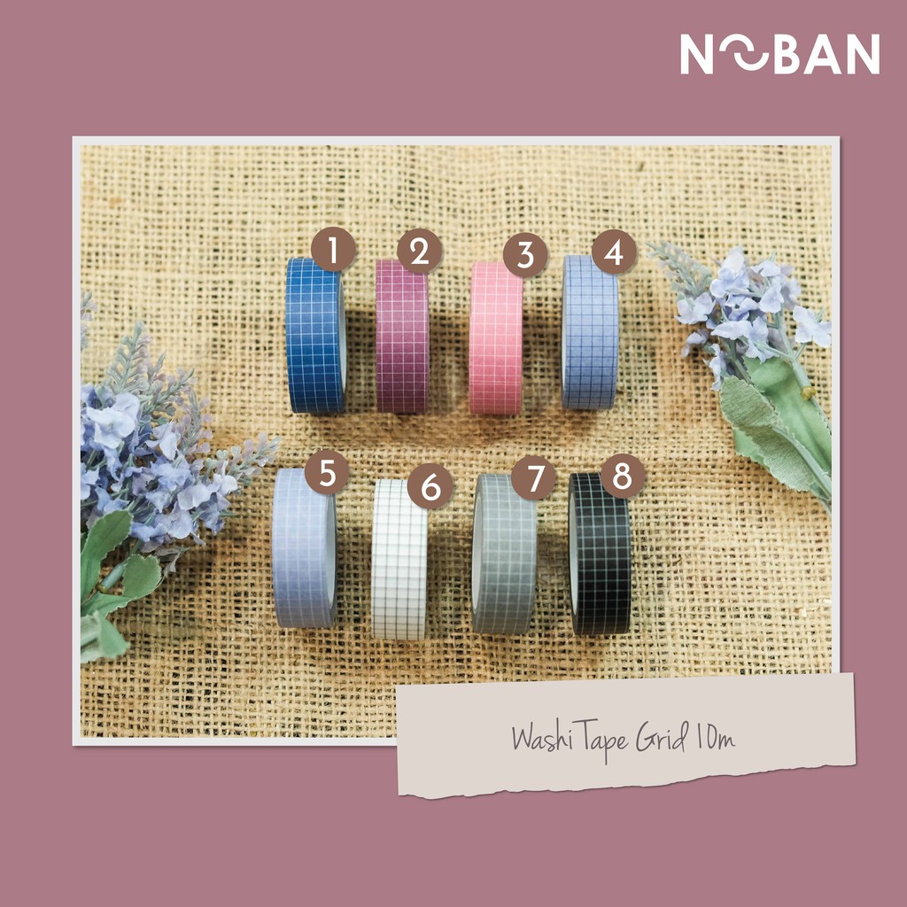 

Washi Tape 10M Grid Series