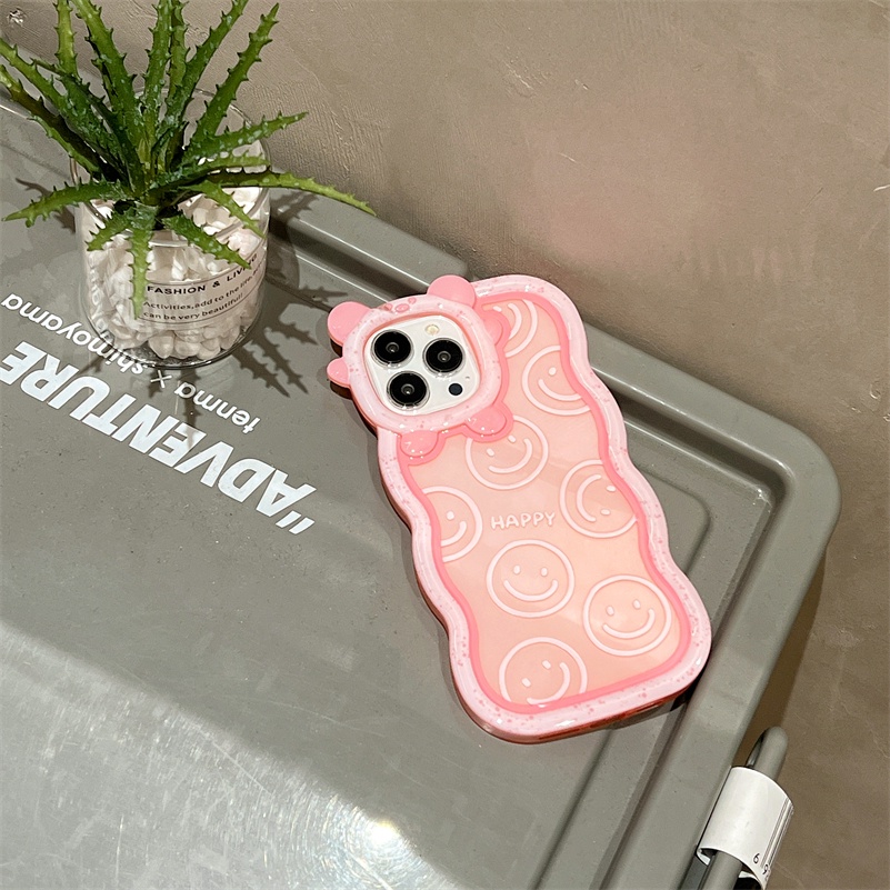 Casing Soft Case iPhone 13 12 11 Pro Max X Xr Xs Max Motif Smiley Face