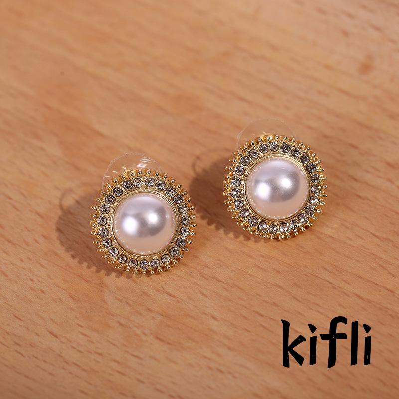 Anting Mutiara,Berlian Imitasi,Gaya Simple,Untuk Perhiasan