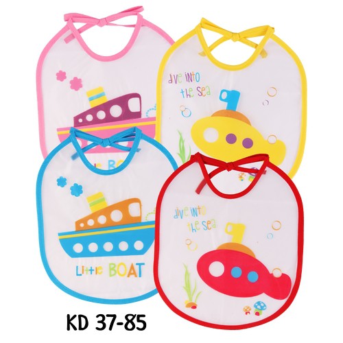 Kiddy Bib Bayi Tahan Air / Slaber Plastik Motif / 37085