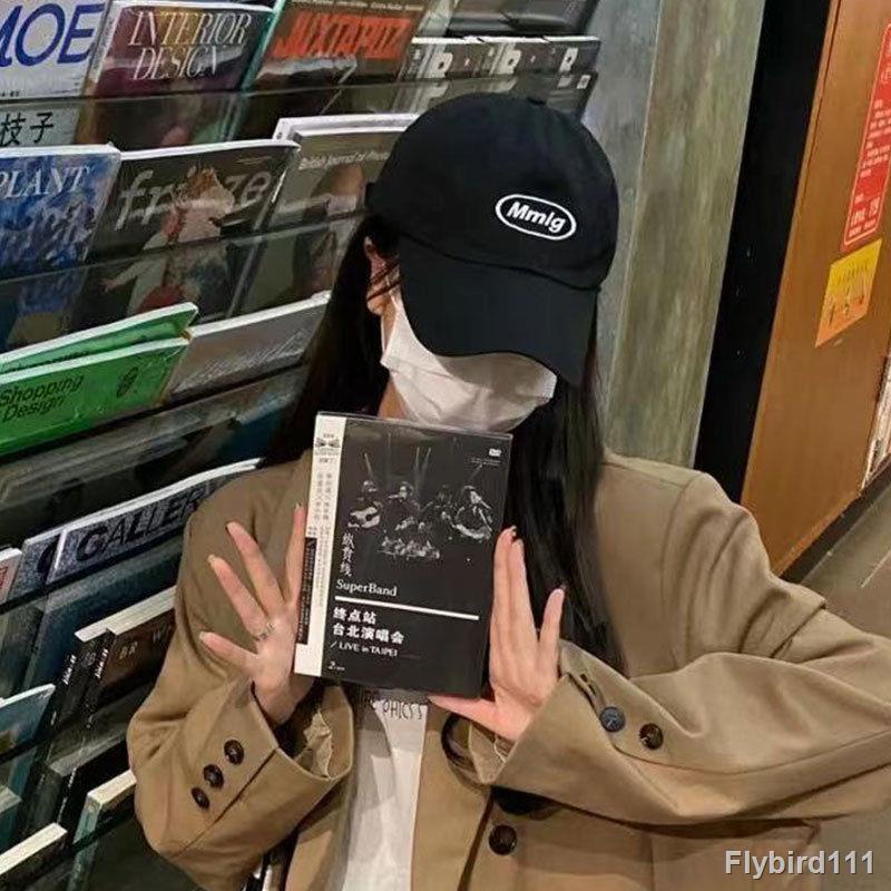 mmlg huruf bordir topi baseball wanita musim semi dan musim panas versi Korea dari topi memuncak pri