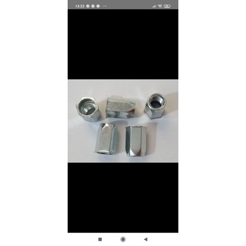Nutsert M8-Hexagonal-Bibir Tipis-Rivet Nut-Mur Tanam Insert