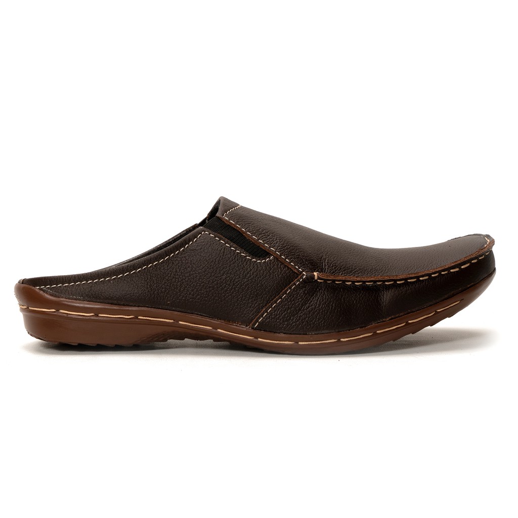 Sandal Slop Kulit Pria Bustong Model Moralist Original Handmade M.AR01-5