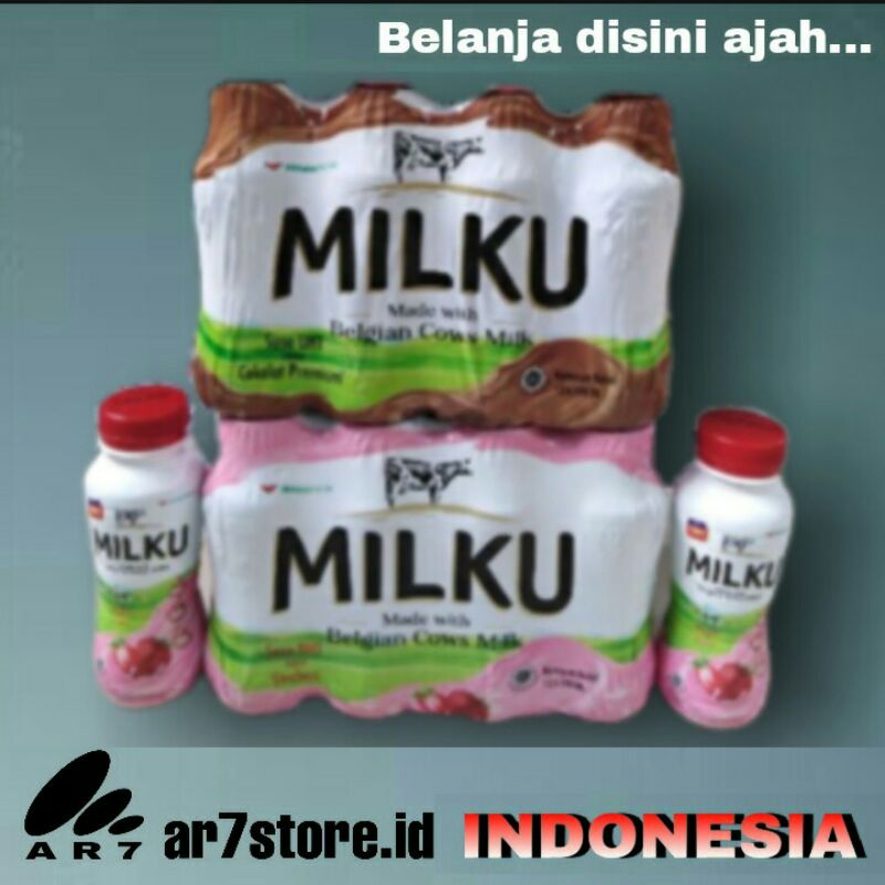 

MILKU 1 pack isi 12 pcs @ 200 ml