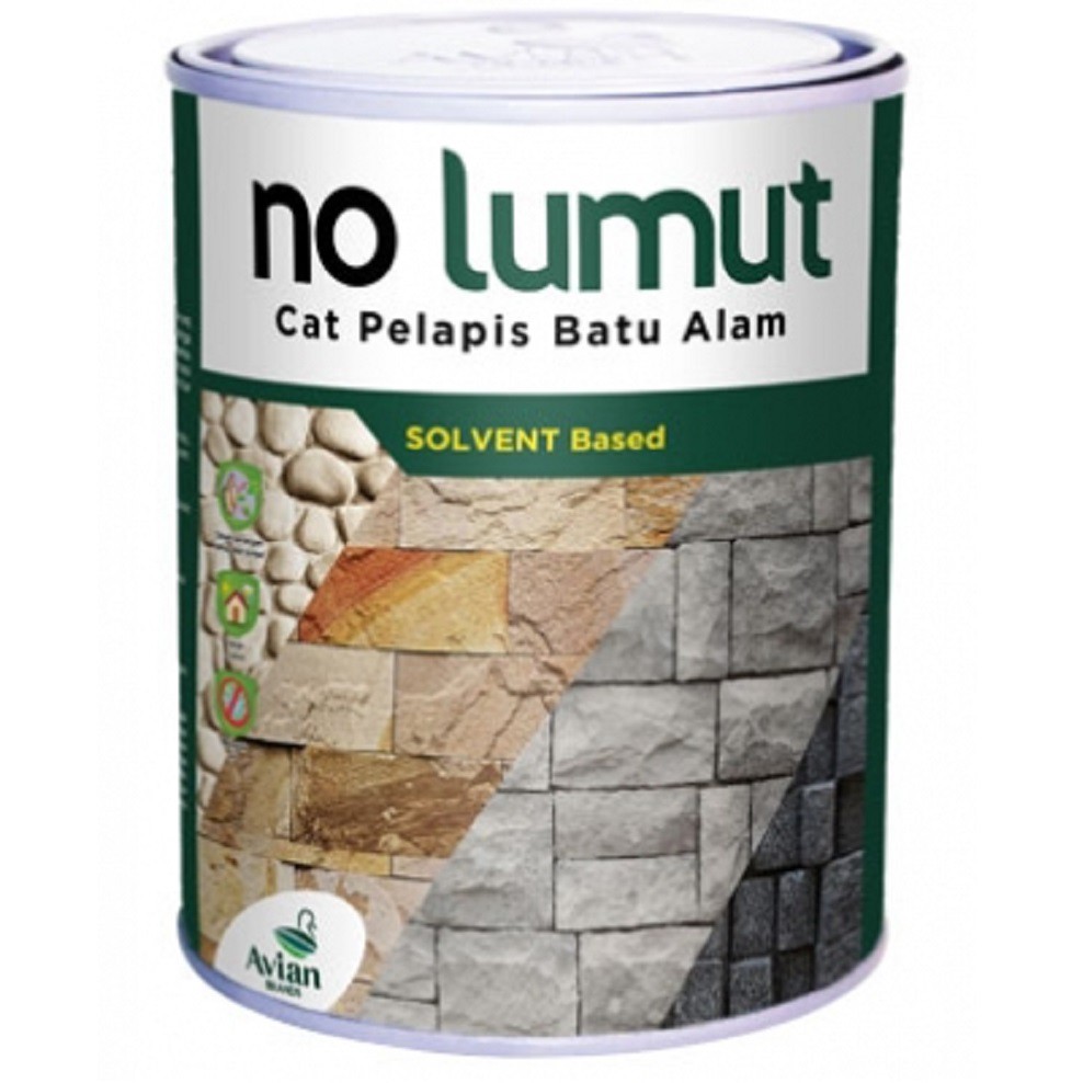 Cat Pelapis Batu Alam Stone Coating AVIAN NO LUMUT Anti