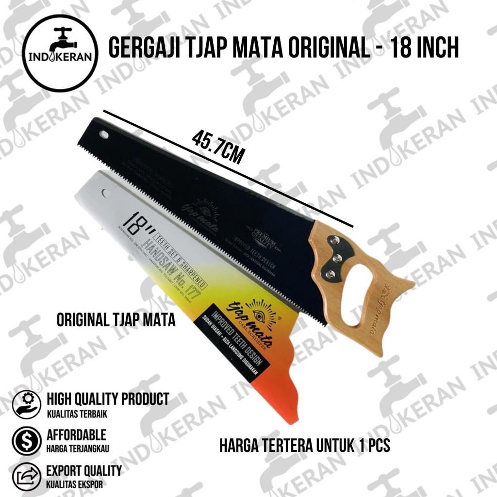 INDOKERAN - Gergaji Tjap Mata Original - 18 Inch