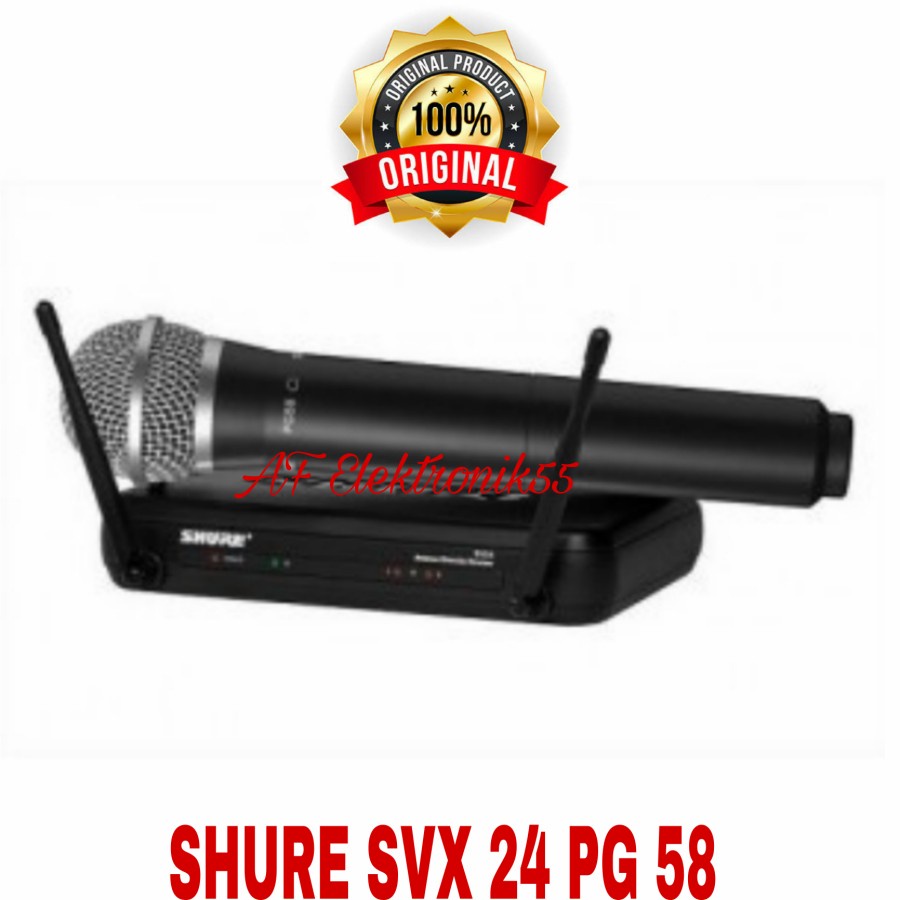 Mic Wireles SHURE SVX 24 PG 58 Original