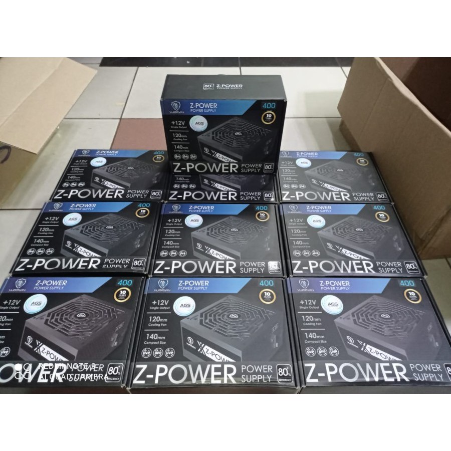 Power Supply VURRION Z-Power 400Watt 80+ Efficiency