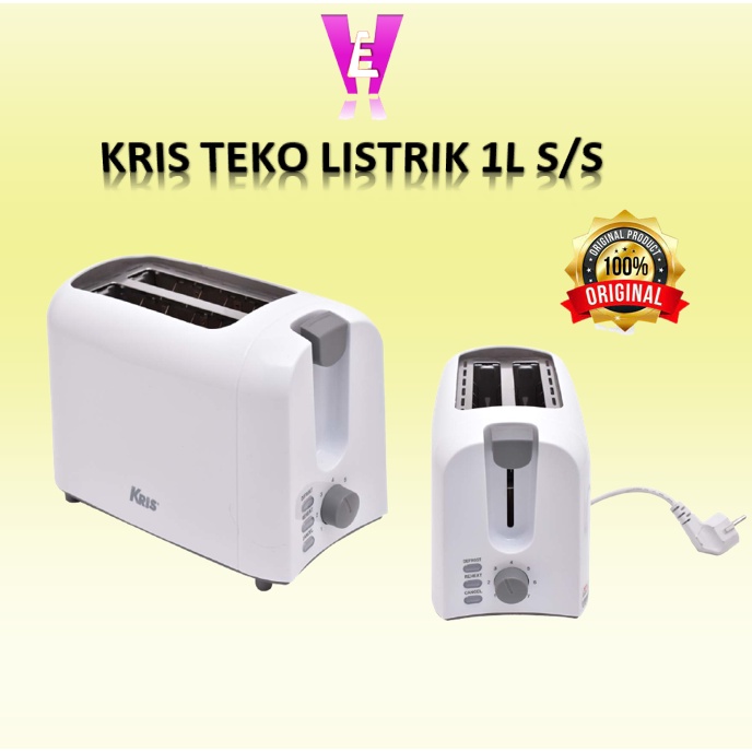 PEMANGGANG ROTI 2 SLICE / KRIS TOASTER WHITE / ELEKTRONIK