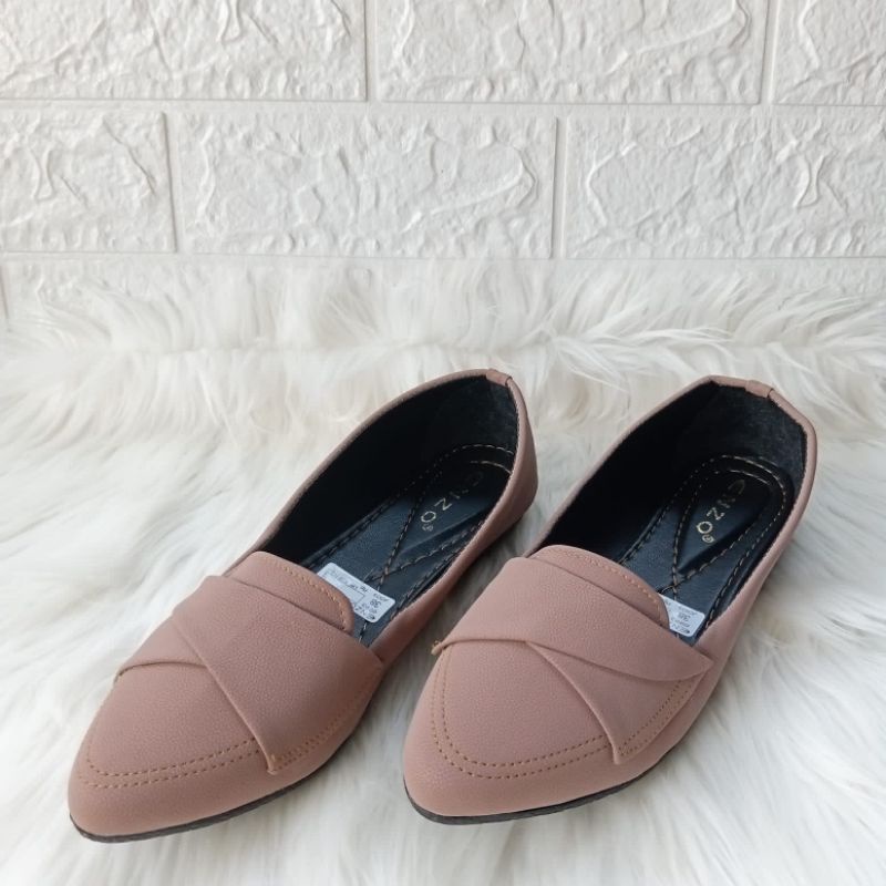 Flatshoes Kerja Kasual Simple Terbaru Sepatu Balet Wanita Murah Bisa COD FLASH SALE kekinian Viral