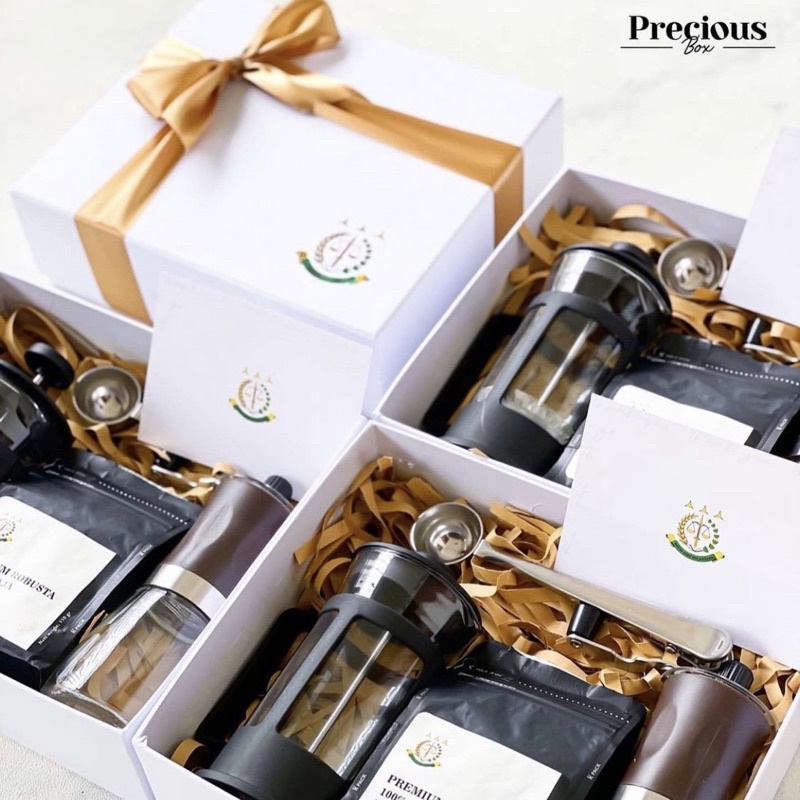 

CORPORATE CUSTOM BOX COFFEE LOVER | KADO CUSTOM PERUSAHAAN LOGO | SET KOPI PREMIUM | HADIAH KANTOR
