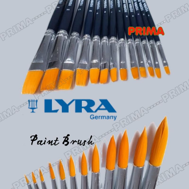 

KUAS LUKIS LYRA ROUND & FLAT (TERSEDIA SEMUA UKURAN) ORIGINAL