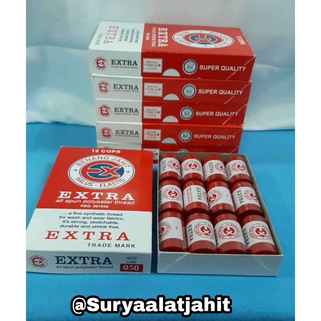 🅱️Benang EXTRA 500Y (1wrn@1lsn) =rp.23.000/12pcs