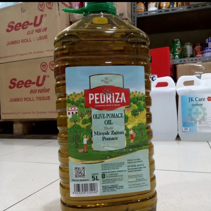 

Fe01Gg Pedriza Olive Pomace Oil (Minyak Zaitun Pomace) 5Ltr F30E1F111