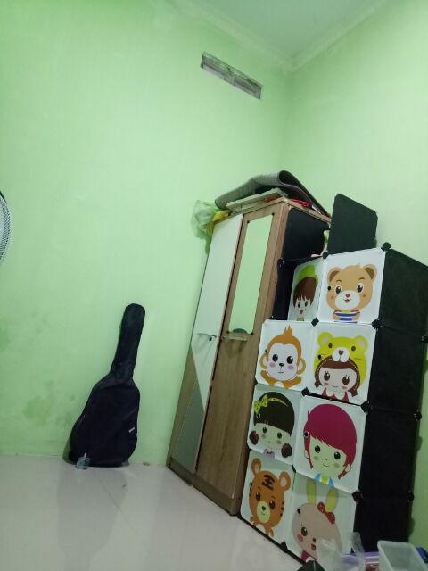 Lemari Pakaian Plastik Rak Serbaguna Susun Lemari Baju Anak 8 Pintu/kotak