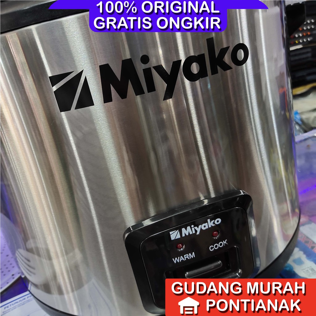 Rice Cooker Miyako MCG 171 kapasitas 16,7liter Jumbo Magic Com Stainless Steel Anti Lengket