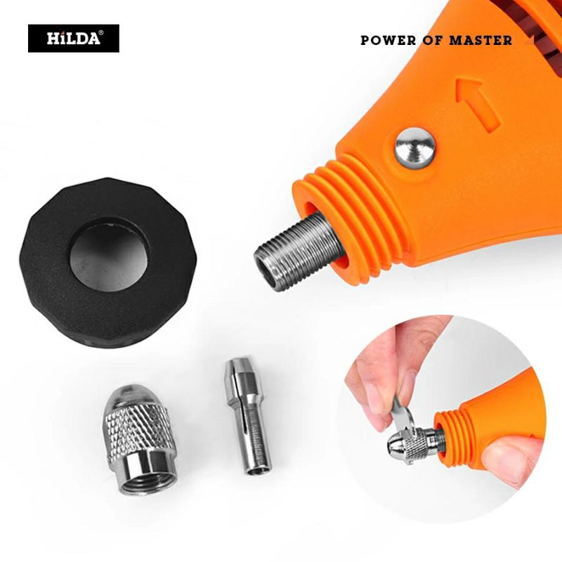 Mesin Bor Mini Grinder Tuner Porting Bor Ukir Poles 200W 80000RPM