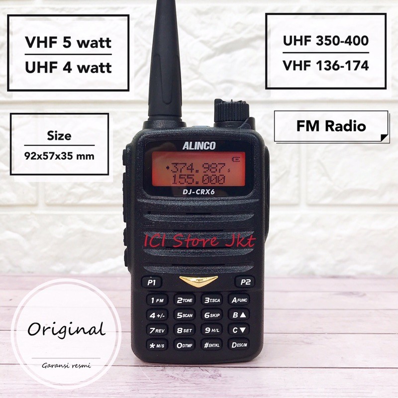 HT Alinco CRX 6 original garansi resmi