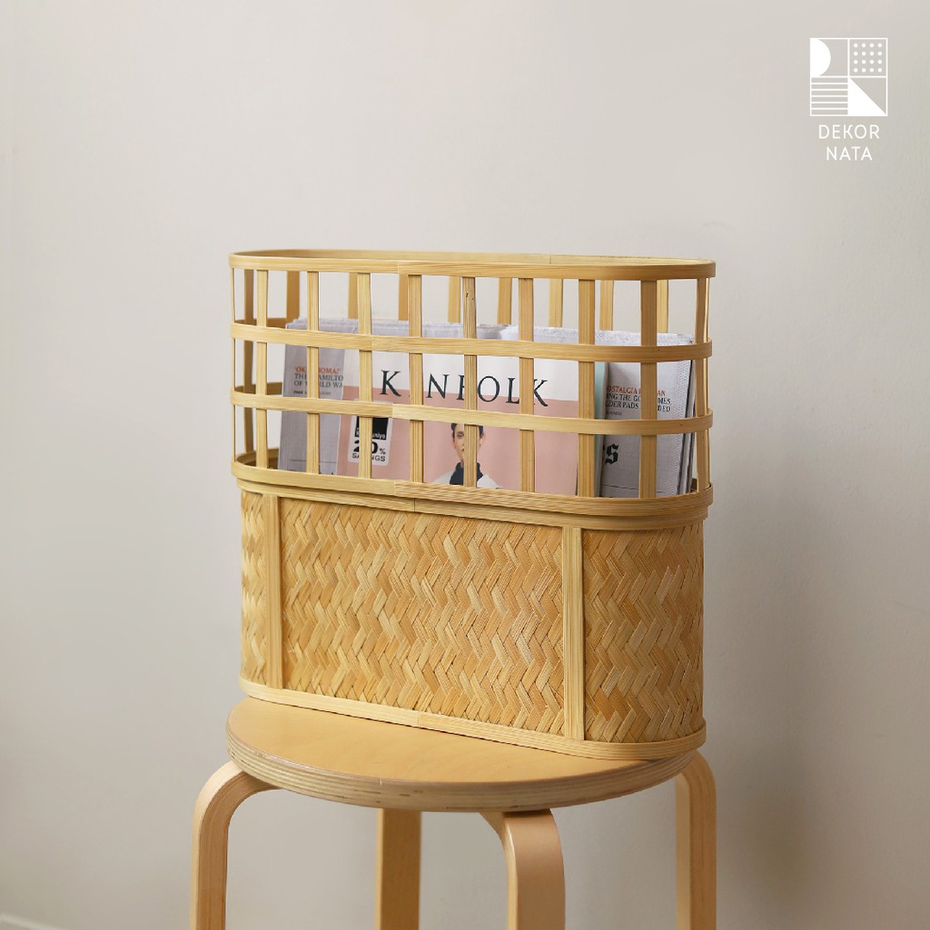 

Dekornata Radi Bamboo / Tempat Majalah Bambu / Tempat Penyimpanan Bambu