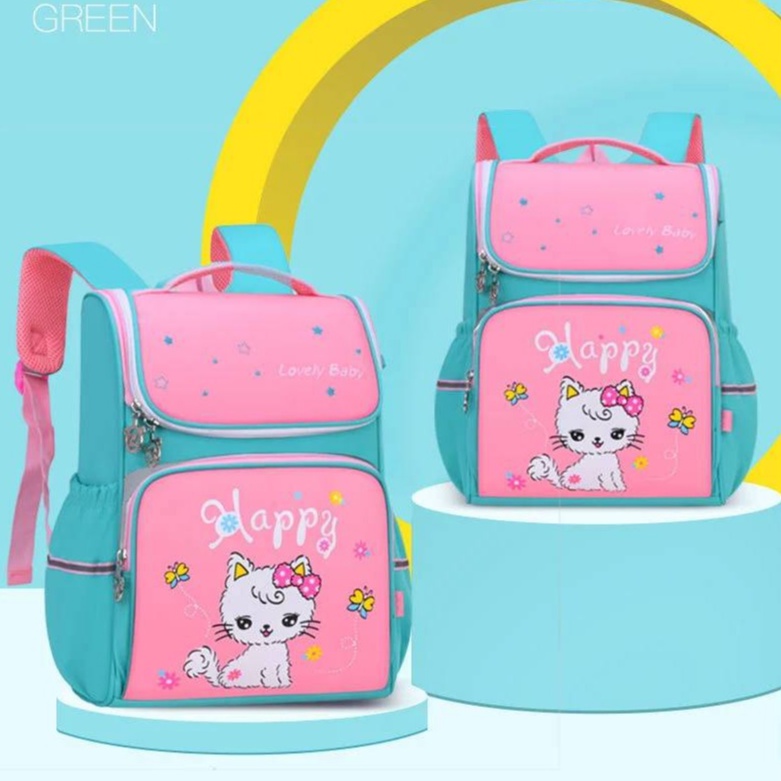 Gtf - Baru Populer Tas Ransel 2023 Tas Ransel Anak Sekolah Perempuan Motif Cat Lucu Fahion Korea Stylish - Tas Ransel Anak Murah