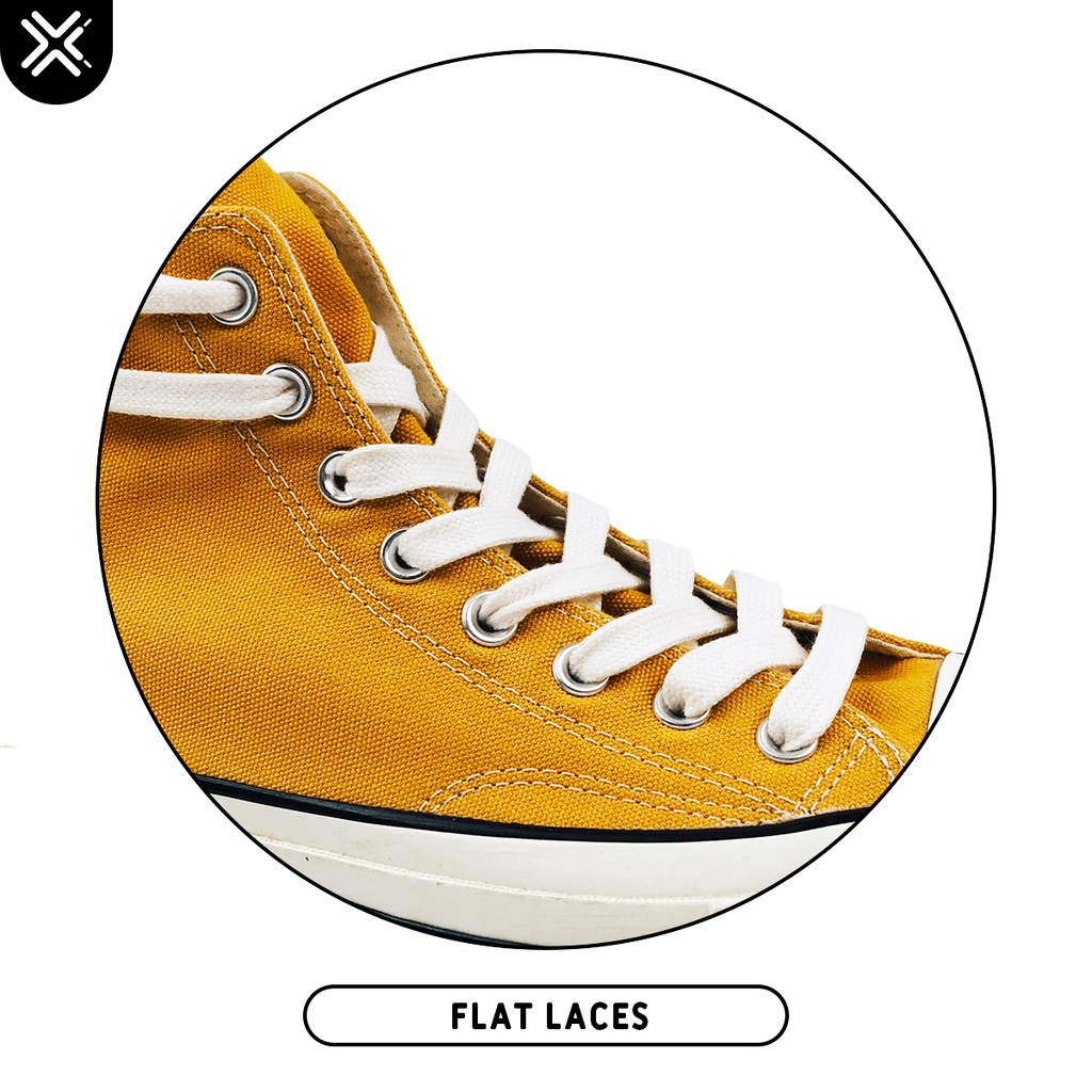 TALI SEPATU CONVERSE 70S BROKEN WHITE (FLAT LACES) | PREMIUM SHOELACES