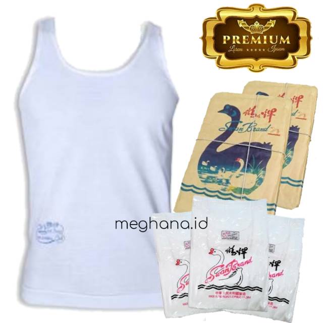  Kaos  Dalam Pria Singlet Pria Kutang  Cowok Swan Brand Kaos  