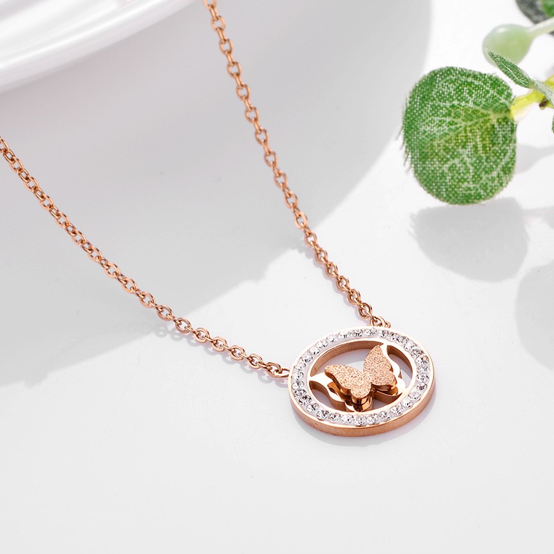 ESGE KALUNG WANITA KALUNG  KOREA (ARIANA) / KALUNG SILVER KALUNG GOLD KALUNG ROSE GOLD ROSEGOLD KALUNG BAJA TITANIUM KALUNG ANTI KARAT KALUNG ANTI AIR KALUNG KUPU KUPU KALUNG PANJANG KALUNG KADO RANTAI PANJANG RANTAI KALUNG NECKLACE TITANIUM