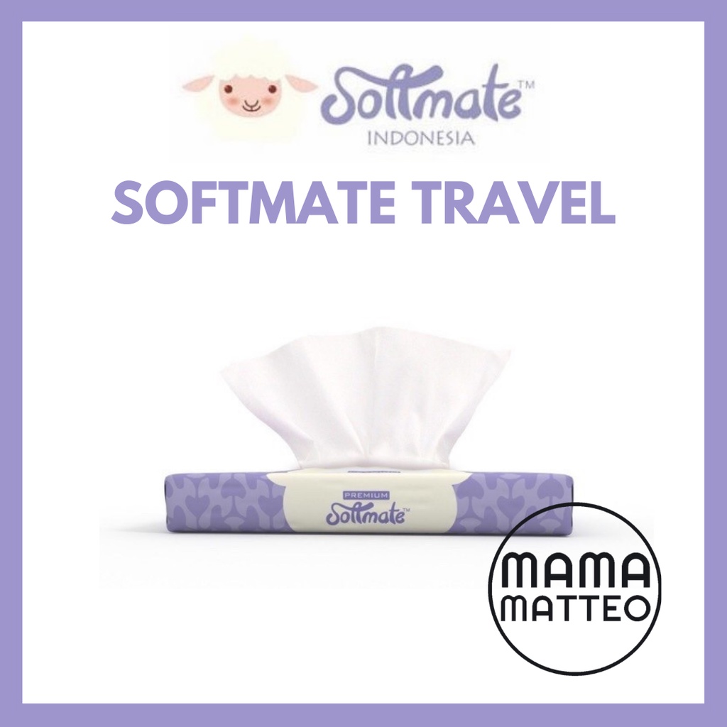 Softmate Premium Portable Tissue isi 30 sheet 30s - Travel size / Tisu Basah / Tissue Kering