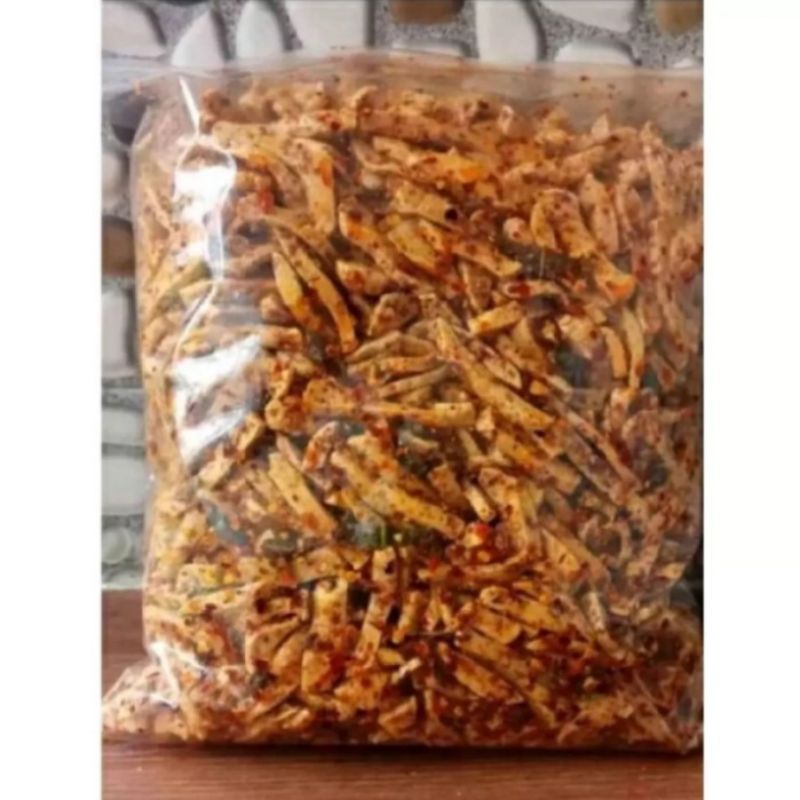 

Basreng pedas daun jeruk kemasan 1 kg