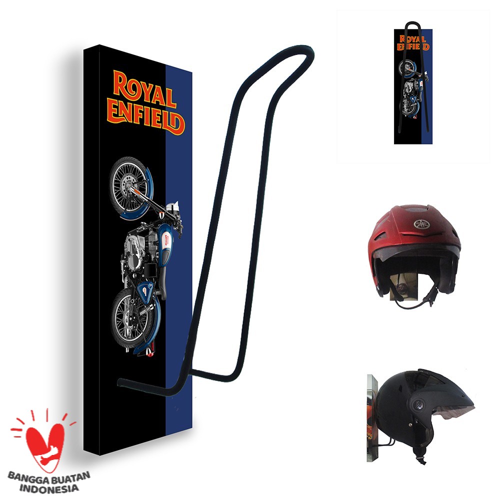 GANTUNGAN HELM - TEMPAT HELM - RAK HELM MOTOR ROYAL ENFIELD 102