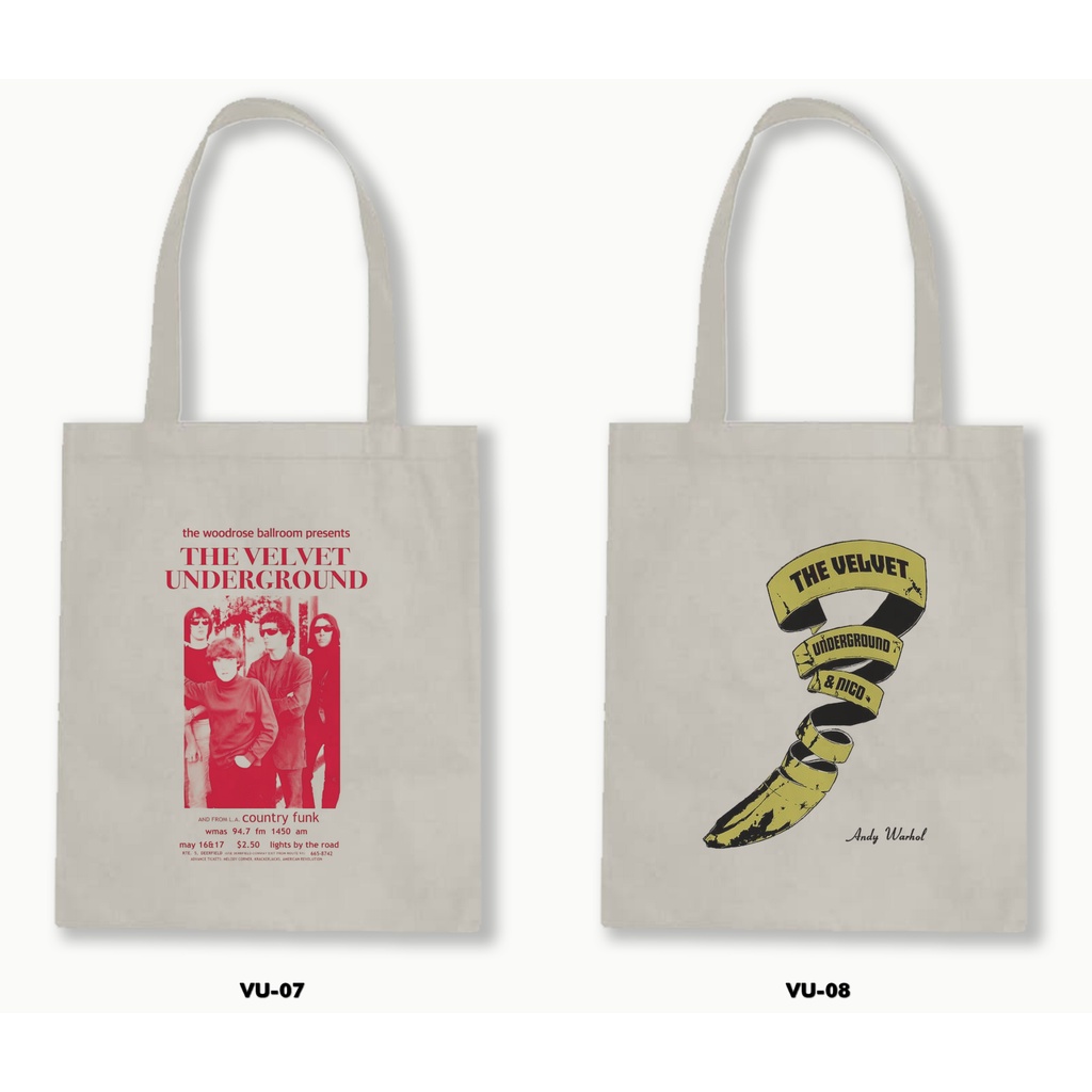 TOTE BAG BLACU - THE VELVET UNDERGROUND