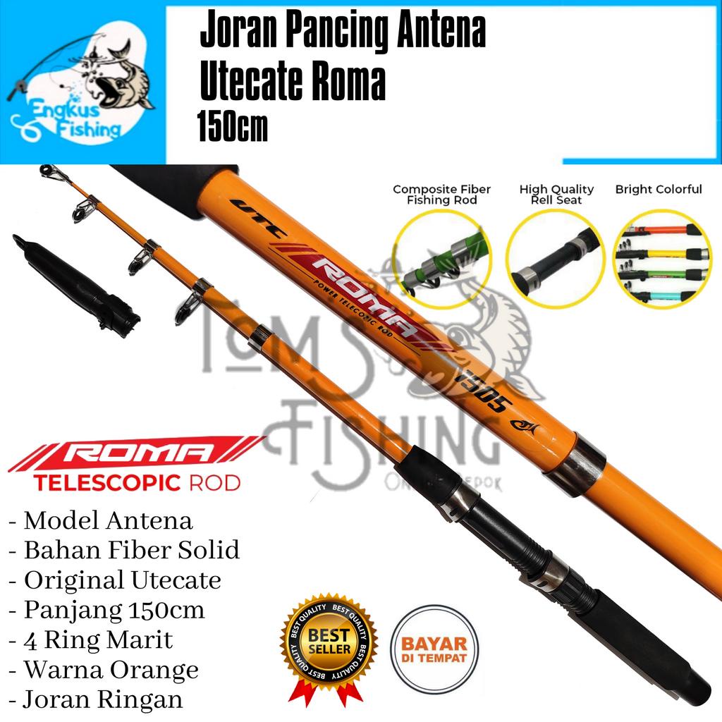 Joran Pancing Model Antena UTC Utecate Roma 150cm / 1.5m (Fiber) Murah Berkualitas - Engkus Fishing