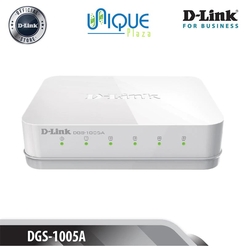 Desktop Switch Hub 5 Port Gigabit D-Link DLink DGS1005A DGS-1005A
