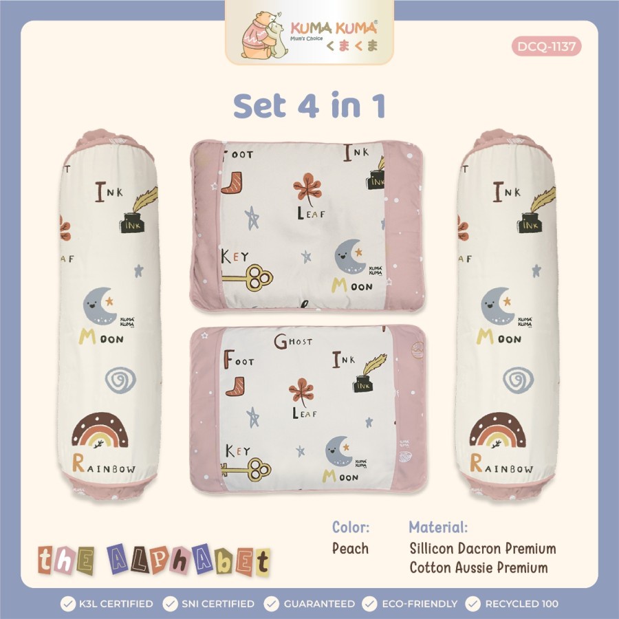 Kuma Kuma Bantal Bayi Set 4 In 1