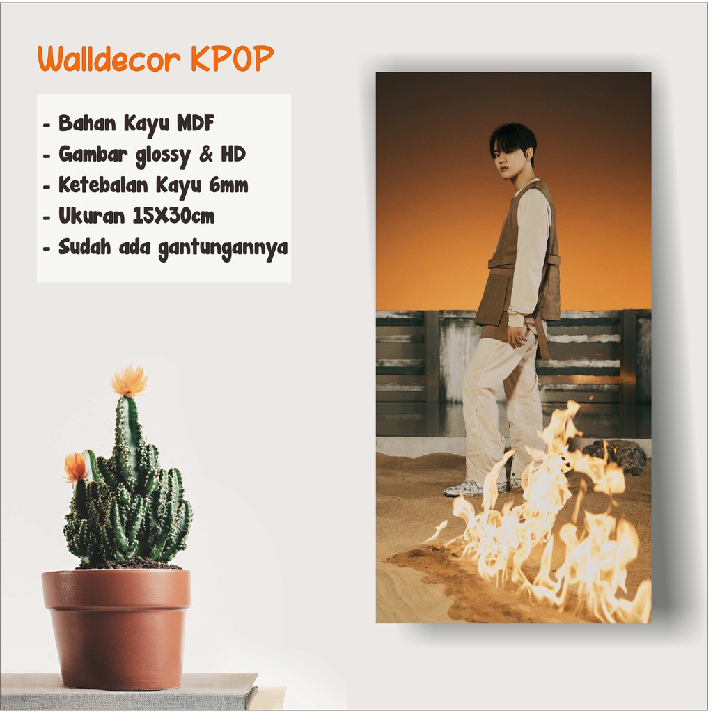 Walldecor Chenle NCT 2020 Resonance Ukuran 15x30cm Wall Decor Poster Kayu Hiasan Dinding KPOP Korea