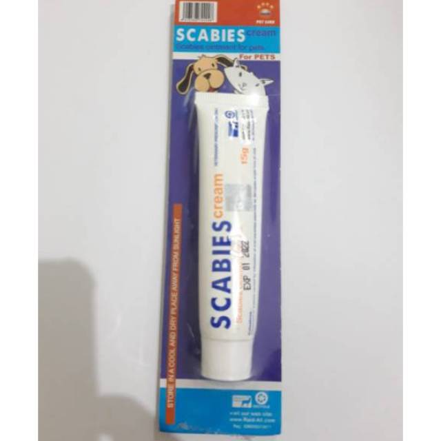 SCABIES CREAM/OBAT SCABIES KUCING,ANJING/OBAT JAMUR