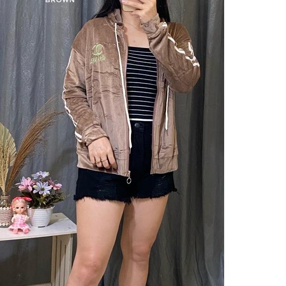 ❂ YQ - JAKET GC IMPORT / JAKET BLUDRU WANITA / JAKET BLUDRU LOGO LIST ✩